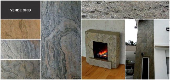 Каменный шпон Verde Gris 1200*600 мм