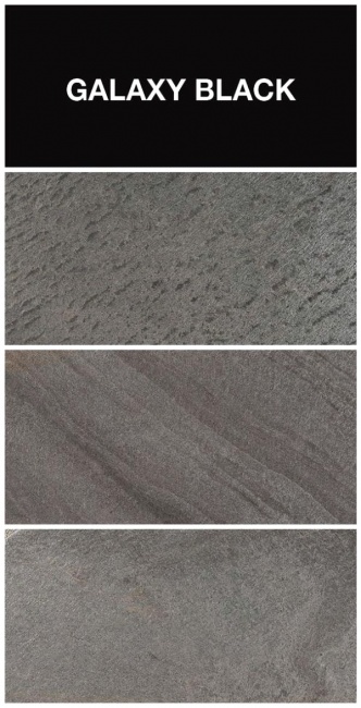 Каменный шпон Galaxy Black