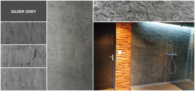Каменный шпон Silver grey