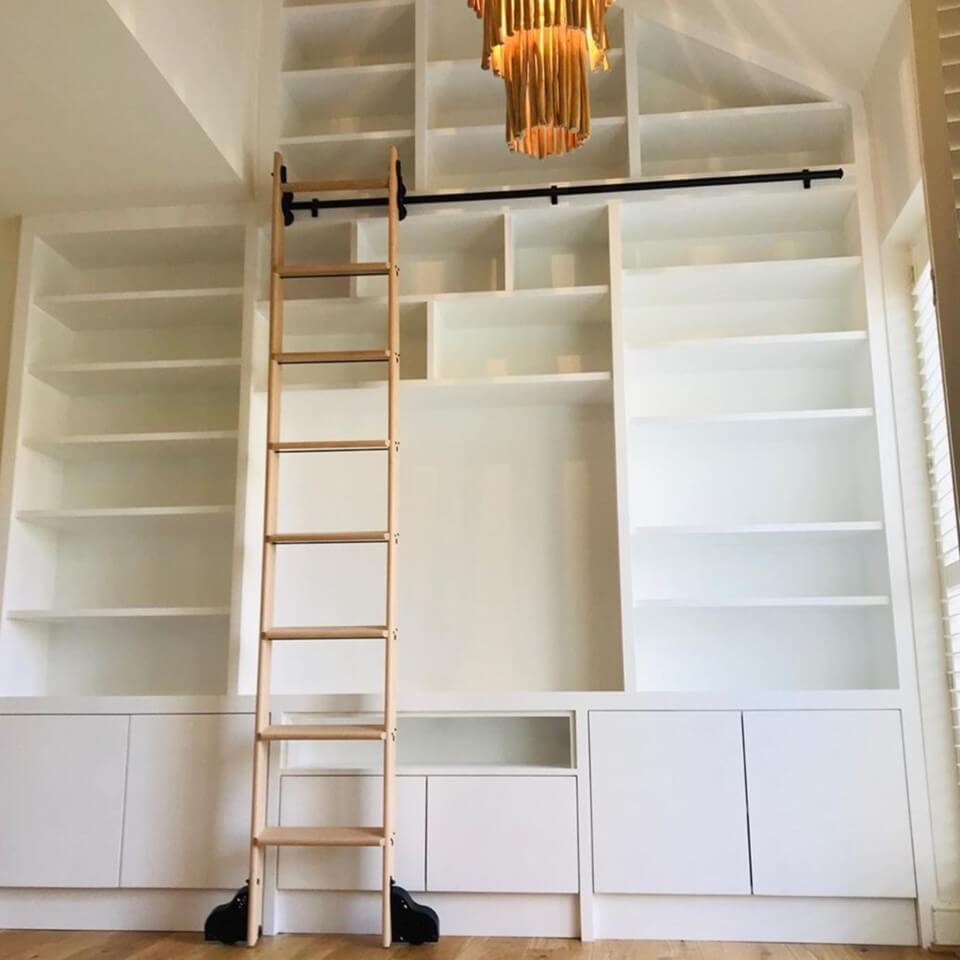 Лестница роликова не складная окрашенная в RALL